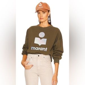 Isabel Marant Étoile Mindy Sweatshirt NEW WITH TAGS SIZE 32! KHAKI COLOR.